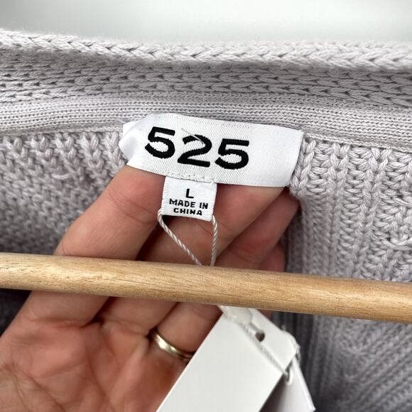 525 AMERICA FOR EVEREVE NWT Brooke Balloon Sleeve Knit Cardigan // L - Picture 8 of 13